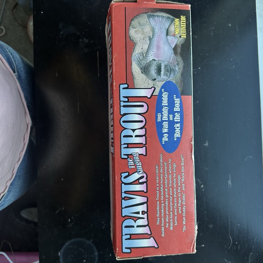 Vintage Travis the Singing Trout Gemmy Big Mouth Billy Bass Makers 1999 Works - Picture 10 of 12